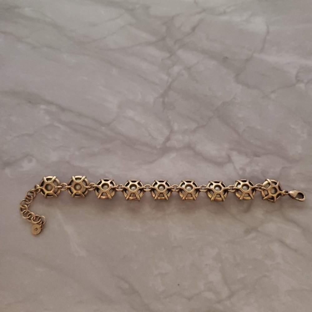 ✨ Stella and Dot Blush Rose Pink Jumbo Rhinestones Crystal Statement Bracelet ✨ - Picture 6 of 10